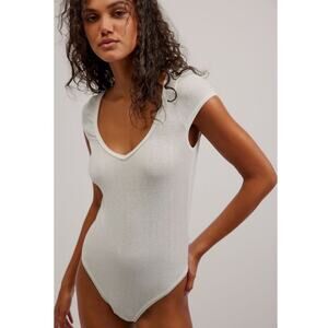 Free People Intimately Weekend Vibes Bodysuit in BLACK! New with tags. Size S!